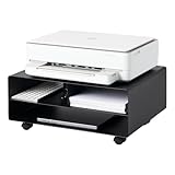 YAMAZAKI Home Tower Desktop Printer Stand - Computer Accessory Office Organizer - Steel