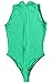 LinvMe Women's Sexy Bodysuit Thong Leotard Sleeveless Lingerie M Green