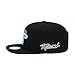 Mitchell & Ness Miami Heat Snapback Hat for Men - Miami Vice - Black/Aqua Blue/Fuchsia Pink - Basketball Cap for Men
