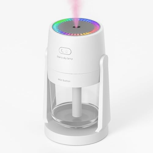 Araç İçi Hava, Gökyüzü, Sessiz, Efektli & Taşınabilir, Nemlendirici - Yıldızlı, Çalışma I LED, 280 ml Hazneli