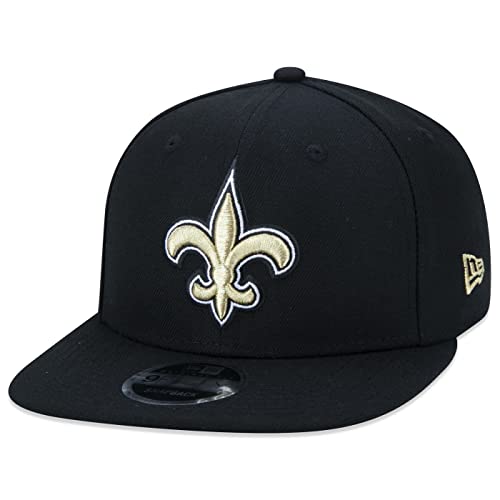 New Era New Orleans Saints NFL Black 9Fifty Original Fit Snapback Cap - One-Size