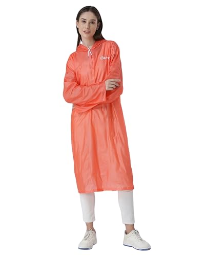 Image of ZEEL Unisex Outdoor Rain Poncho for Adult, Waterproof, Lightweight & Packable, Polyester Pullover Full Sleeves Hooded Rainwear, Poncho for Camping, Hiking, Travelling (EQRT101 AZ30, Free Size)