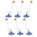 HIYueli Pack of 6 Ice Fishing Tip Up Flags Set Cold for Winter Fishing Ice Fishing Flags Ice Fishing Flags Indicators