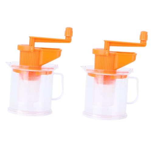 DECHOUS 2個手動豆乳メーカー 耐久性と 性を備えた食品グレード手搾りジューサー 多機能フルーツ 野菜絞り器 使いやすく衛生的で家族や友人への贈り物に