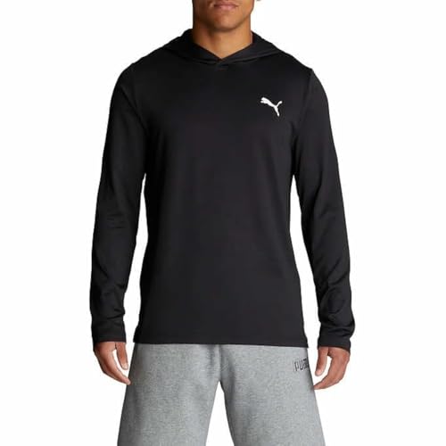 PUMA Mens Essentials Embroidered Logo Hoodie Casual Outerwear Casual - Blue