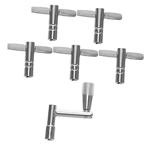 HEMOTON 6pc Drum Tuning Keys Replacement Metal Tuning Tools Universal Drum Tuning Key Set for Drummers