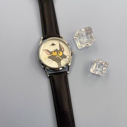Image of Cat & Mouse Fun Watch, Cute Rat-Mouse Duo Wristwatch, Minimal, Playful & Perfect for Daily Wear