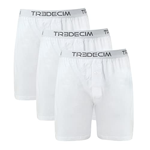 TREDECIM Men’s Organic Cotton Classics Knit Boxers Shorts Comfort Relaxed Underwear 3 Pack