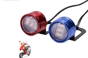 Red and Blue colour 6 Led Strobe Light for Bike | Warning Emergency Police Light | Motorcycle Strobe Light | Compatible with HONDA ACTIVA I