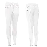  PIKEUR Jugend Vollbesatz Reithose PATRIZIA GIRL GRIP, weiß, 164