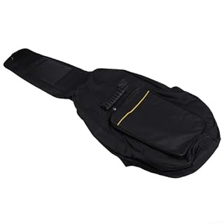 AIDNTBEO Housse pour guitare acoustique 41 ligne jaune avec sac en coton à double sangle rembourrée pour protéger votre instrument 42,1 x 17 x 14 cm, Voir image - Les Beatles, Paul McCartney, John Lennon, RIngo Starr, George Harrison