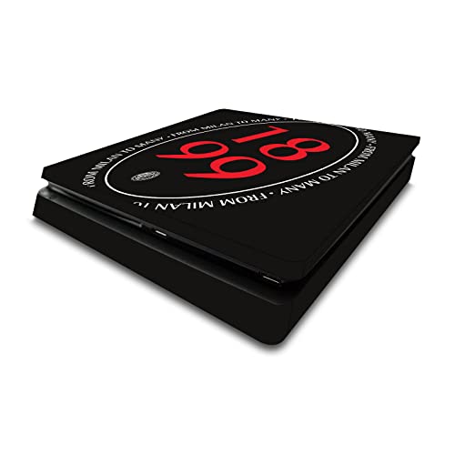 Autocollant PS4 Slim AC Milan pour masquer les rayures de votre console de jeu