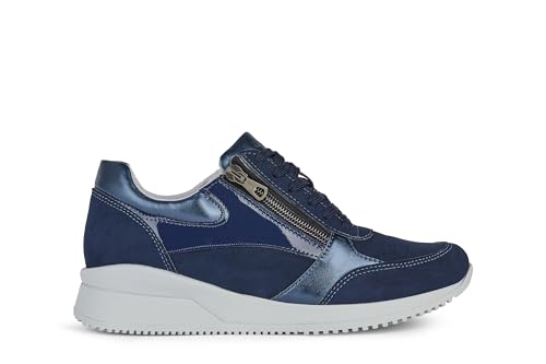 Geox Girls D Haleney A Platform, navy, 4.5 Big Kid2