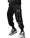 ORANDESIGNE Pantalones Hombre Moda Pantalones de Carga del Harem de los Pantalones El Traje de Hiphop del Punk del Basculador Deporte Hombres Muchachos de la Manera K Negro Verde XL