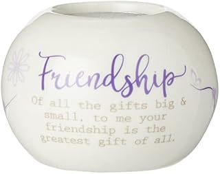 Said with sentiment Ceramic Tealight Candle Holder - Friendship ,One size