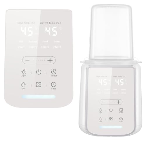 Flaschenwärmer Baby, 8-in-1 Babyflaschen Wärmer, Tragbarer Fläschchenwärmer mit LCD-Display Timer, Bottle Warmer Intelligentes Schnelles Auftauen, Sterilisieren für Alle Babyflaschen Flaschenwärmer Baby, 8-in-1 Babyflaschen Wärmer, Tragbarer Fläschchenwärmer mit LCD-Display Timer, Bottle Warmer Intelligentes Schnelles Auftauen, Sterilisieren für Alle Babyflaschen