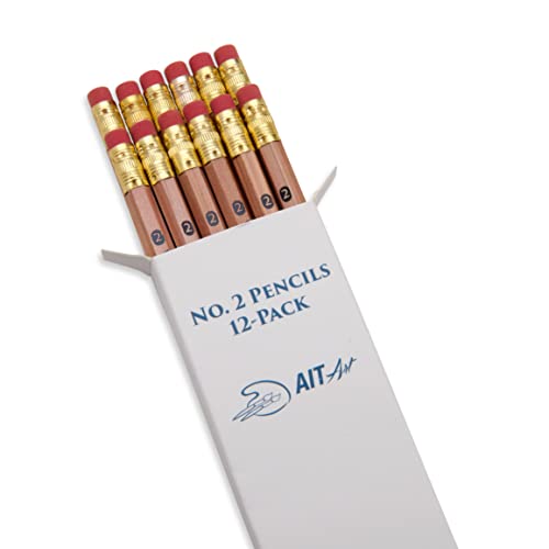Lápices de madera AIT, pack de 12, No. 2 HB, sin punta miniatura 3