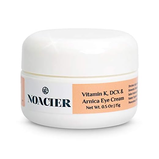 Noacier Eye Cream for Dark Circles and Puffiness with Vitamin K and Arnica - Anti Aging, Wrinkle Treatment