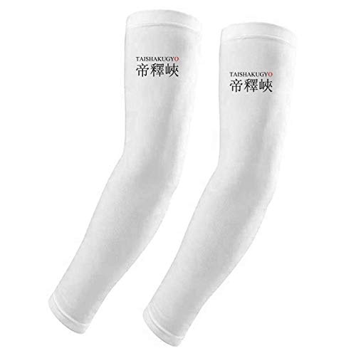 Manchons UV Taishakugyo protection solaire maximale motif soleil rouge