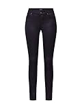Beschichtete Hose Vero Moda NOS Damen Vmlux Nw Super Slim Coated Jeans Noos Hose, Schwarz (Black Wash), W/L30(Herstellergröße: M)