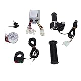 500-W-Bürstenmotor-Controller Universal-Twist-Throttle-Nachrüstsatz für Elektrofahrräder für Verschiedene Batterietypen