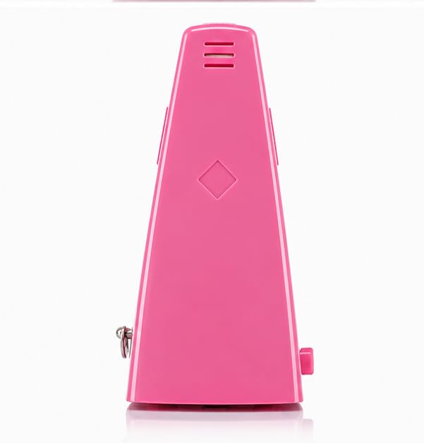 Image of Perlman Traditional Wind Up Mechanical Metronome for Piano Guitar Bass Drum Violin and Other Musical Instruments (Pink)