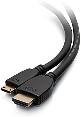 C2G 6ft (1.8m) High Speed HDMI to Mini HDMI Cable with Ethernet - 4K 60Hz HDMI 2.0 Gold Plated, Black