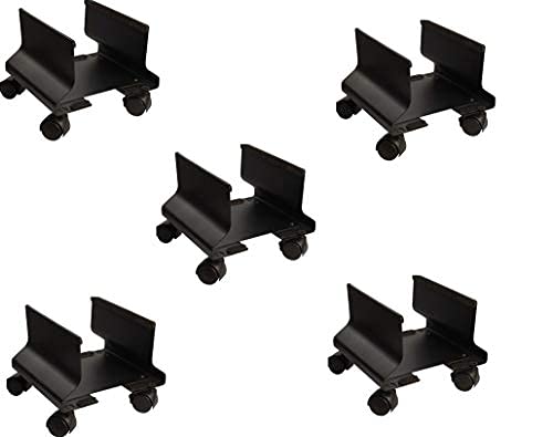 Galaxy Metal CPU Trolley (Black) Multiple Packs Available/CPU Trolley Metal/CPU Trolley with Wheels/CPU Trolley Stand (5)
