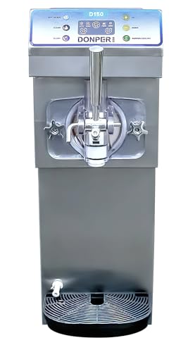 Donper D150 Soft Serve and Frozen Drive Machine; Self-contained Air Cooled Countertop Model; 14-18 Minute Typical Freeze Time; Automatic Consistency Control; Direct Drive Motor; 115V, 60Hz; 500W