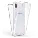 Produktbild Kaliroo Handyhülle 360 Grad kompatibel mit Samsung Galaxy A20E, Full-Body Schutzhülle Hardcase hinten & Displayschutz vorne mit Silikon Bumper, Slim Full-Cover Case Komplett-Schutz Etui - Transparent