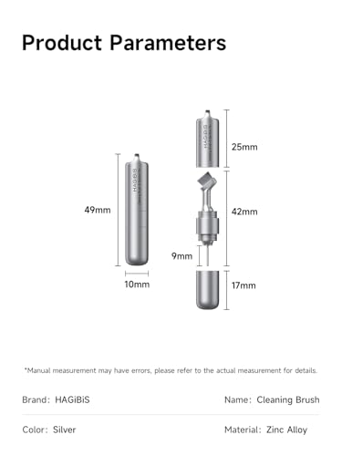 هاغي بيس اداة ازالة صينية شريحة الاتصال مع فرشاة تنظيف، 2 في 1 اي دي سي، دبابيس اخراج قابلة للحمل واعادة ضبط الابرة، قلم تنظيف لفتاحة الابرة لايفون وايربودز برو