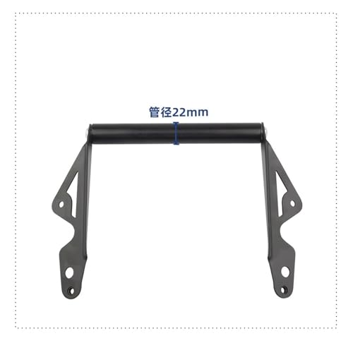 Support téléphone CNC Tricity 125 en aluminium anodisé robuste