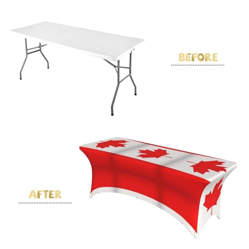 Nappe de table extensible élasthanne Canada pour banquet et buffet 1,8 m - 5