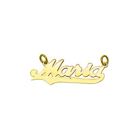 Win Jewelry 14K Yellow Gold Personalized Name Plate Cover