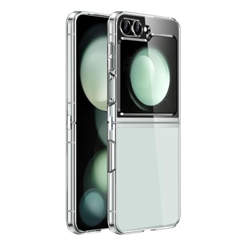 GiiKa für Samsung Galaxy Z Flip 5 Hülle Silikon Ultra Dünne Handyhülle für Samsung Z Flip 5 Case Kratzfeste Soft TPU Stoßfeste Ganzkörper Telefonhülle für Galaxy Flip5 Schutzhülle Transparent