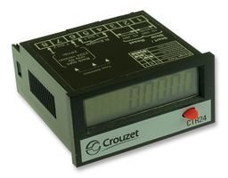 CROUZET CONTROL TECHNOLOGIES 87622170 Hour Meter, LCD, 6DIGIT, 10-260VAC/VDC