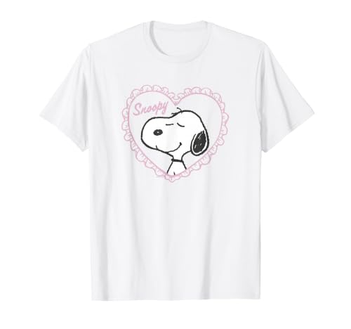 Snoopy Corazón Volantes Camiseta
