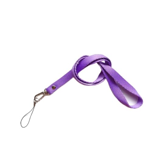 Cadena para teléfono móvil y dos correas de cuello de color sólido para insignia 2
