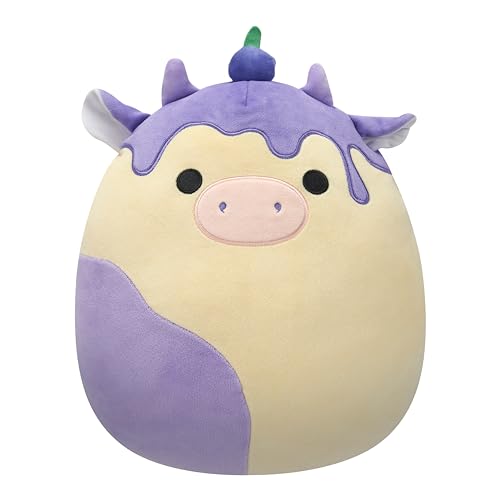 Squishmallows Original 12in Benito The Blueberry Cheesecake Cow – Official Jazwares Plush (Medium-Sized)