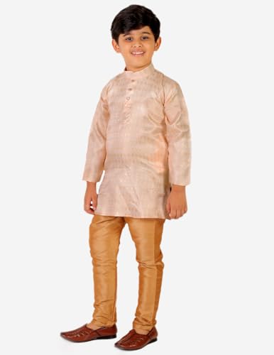 Image of Boy's Kurta Pajama Set (Silk) Traditional Dress Ethnic Wear (P-170)