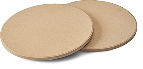 Napoleon Personal Sized Pizza Baking Stone Set - Two 10-inch Personal Pizza Baking Stones, For Use In Grill or Oven by Napoleon - Used condition - US$22.83