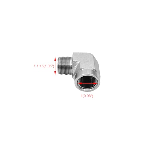 Image of 5502-12-12 Hydraulic Hose Adapter Fitting 3 /4 inch Male (3 /4 inch-14NPTF) x 3 /4 inch Female (3 /4 inch-14NPTF) 90 Street Elbow SAE Pipe Joints Connector Carbon Steel