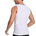 LIBOSHENG Deep Conceal Carry Shirts Men's - Daily Concealed Carry Compression Vest, Suitable for Small, Compact Handguns White XXL
