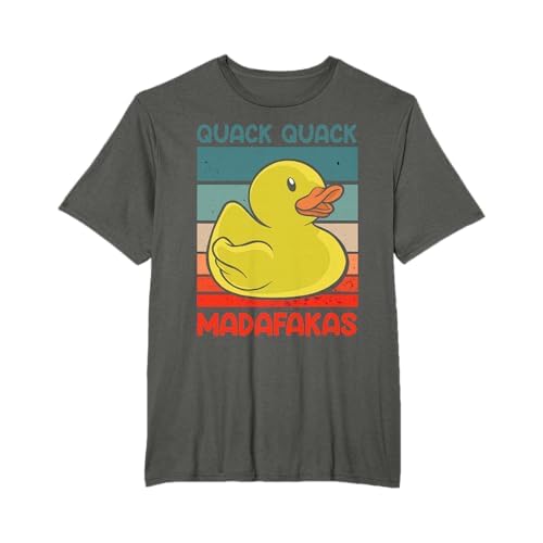 Quack Quack Madafakas Enten Ente Entchen Gummiente Witziges T-Shirt