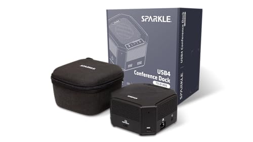 Station d'accueil de conférence USB 4 multifonction avec haut-parleur 5W Sparkle