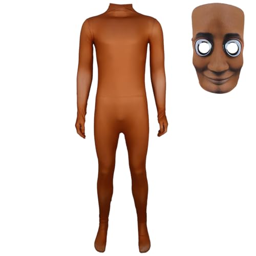 YuanDiann   Disfraz infantil italiano de zombi, mono con máscara, maza inflable para Halloween, carnaval y fiesta, conjunto completo 1# + máscara (talla 160)