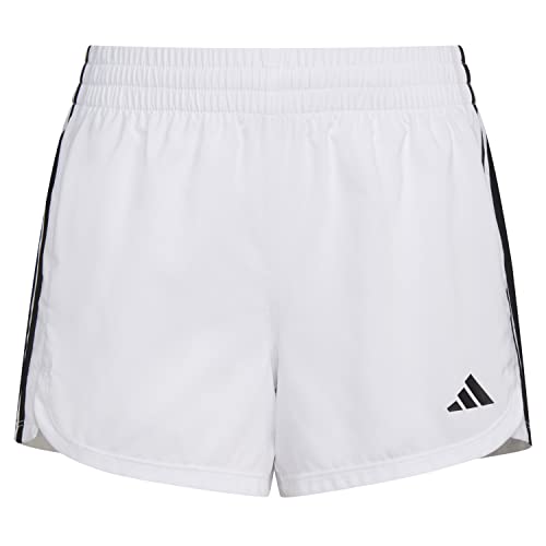 adidas Girls' Aeroready 3-Stripes Woven Pacer Color Shorts