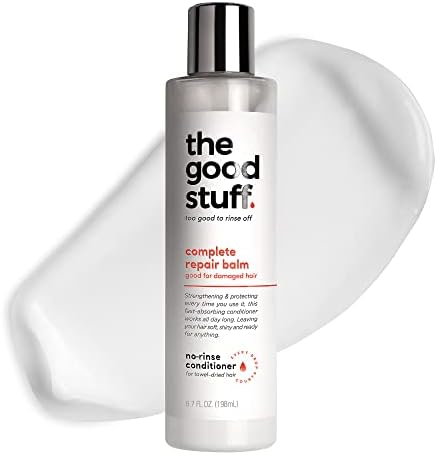 THE GOOD STUFF Complete Repair Balm for Damaged Hair | Lightweight, Leave In Conditioner Provides Strength, Protection, Softness, and Shine All Day Long | Hair Cream For Curly Hair | Certified Vegan and Cruelty-Free