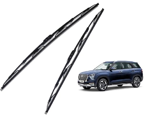 Image of Auto Hub Car Wiper Blade Compatibility with Hyundai Creta (Model - 2024-Till Date) Windshield Car Wiper Blade Size D-24,P-18
