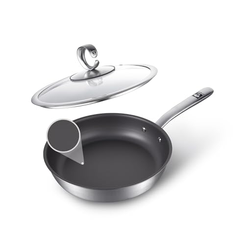 KOBACH 11-Inch Titanium Nonstick Frying Pan with Lid